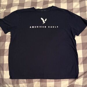 American Eagle Outfitters Dark Blue Graphic Tee
